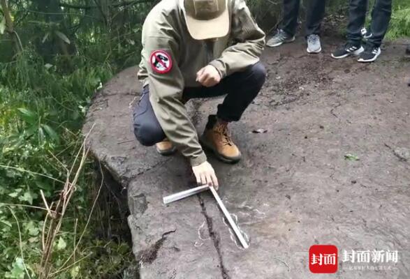 四川5歲小男孩發(fā)現(xiàn)恐龍足跡 一眼認定雞爪印是恐龍足跡